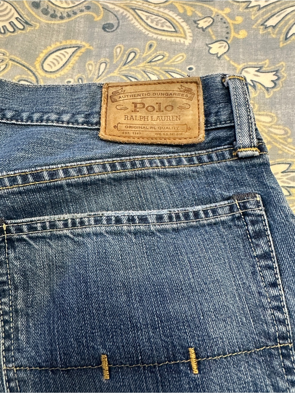 Ralph Lauren Men's Dark Blue Bootcut Jeans